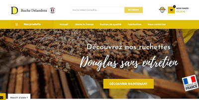conception de site internet apiculteur et boutique en ligne