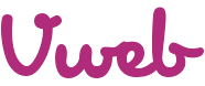 logo vweb rose creation site internet