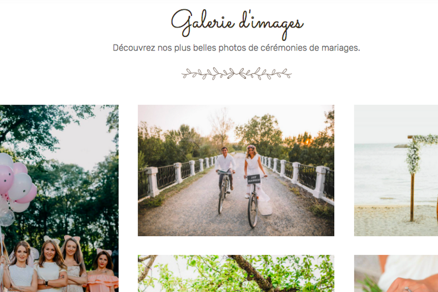 photos de mariage wedding planner site web