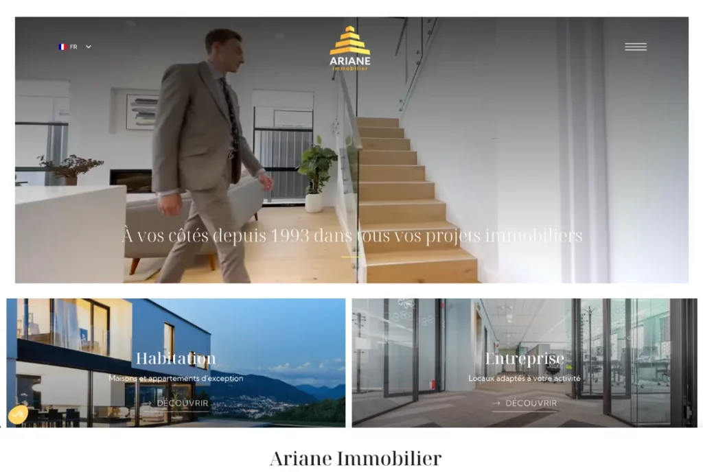 création de site web pour agence immobilière à tassin la demi lune