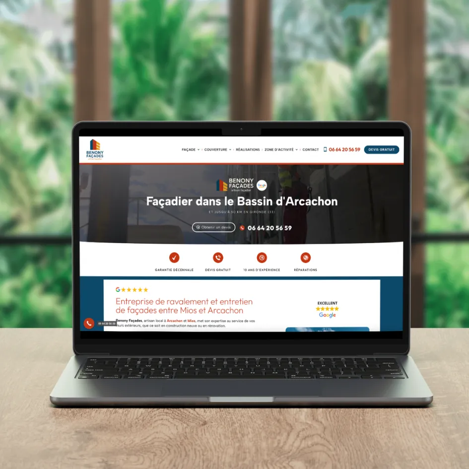 site web artisan façadier