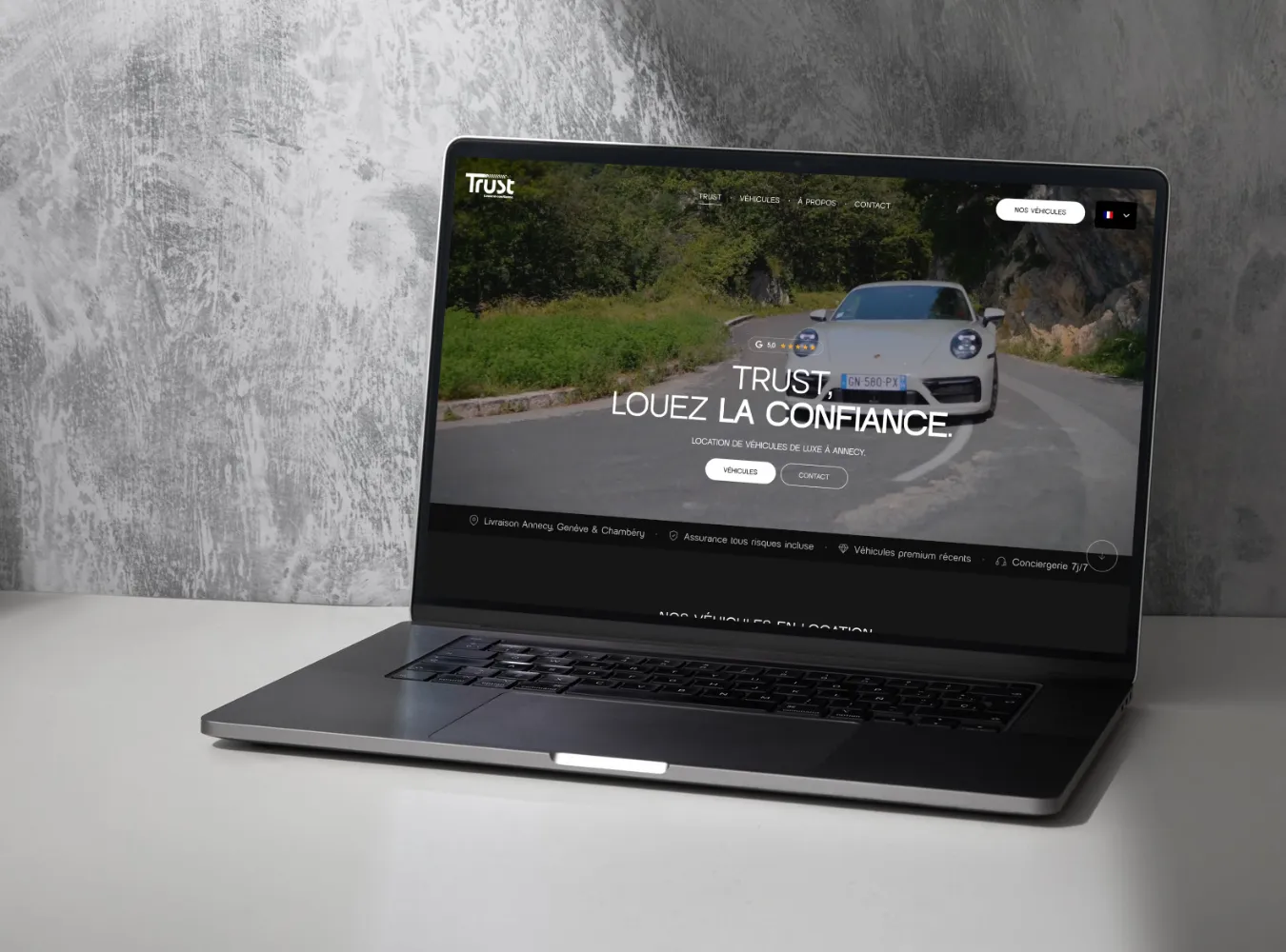 conception site web automobile location de véhicules