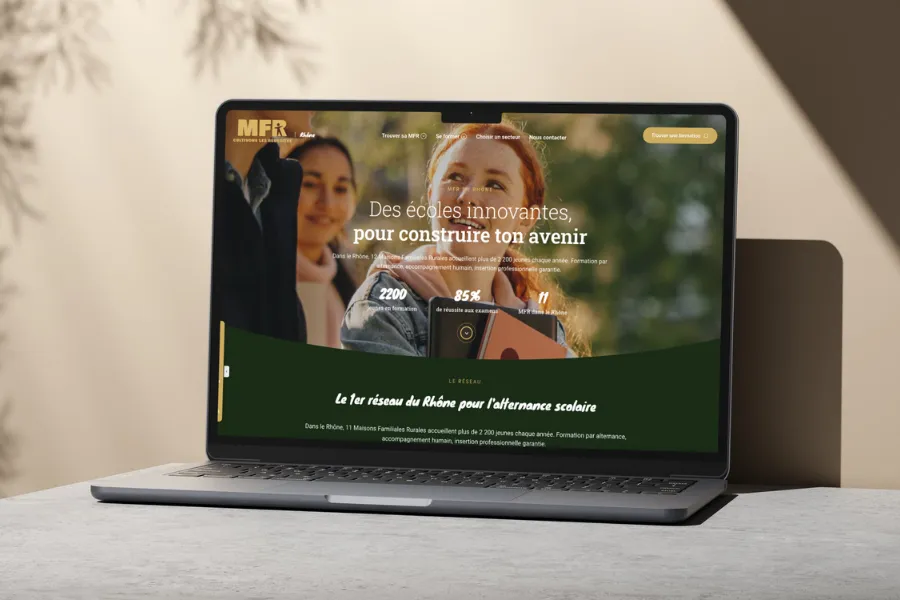 Écoles MFR du Rhône · réalisation VWEB